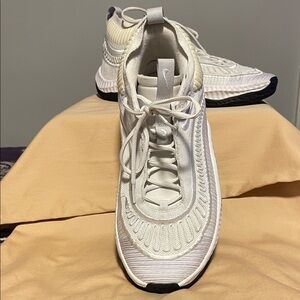 Nike White and Cream Athletic Shoes